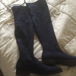 Unisa Over the Knee Boots Navy